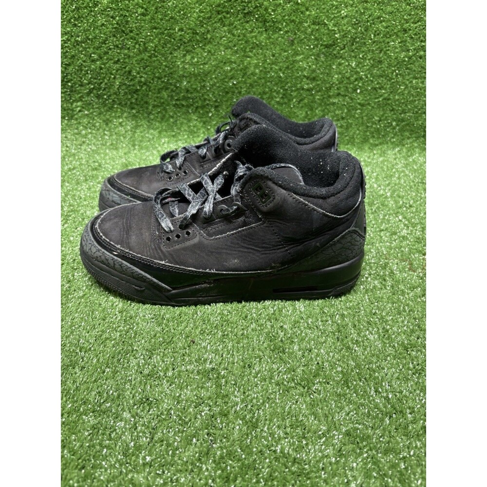 Air Jordan 3 Retro GS Athletic Sneakers Shoes ‘Black Cat’ DM0967 001 Size 5Y